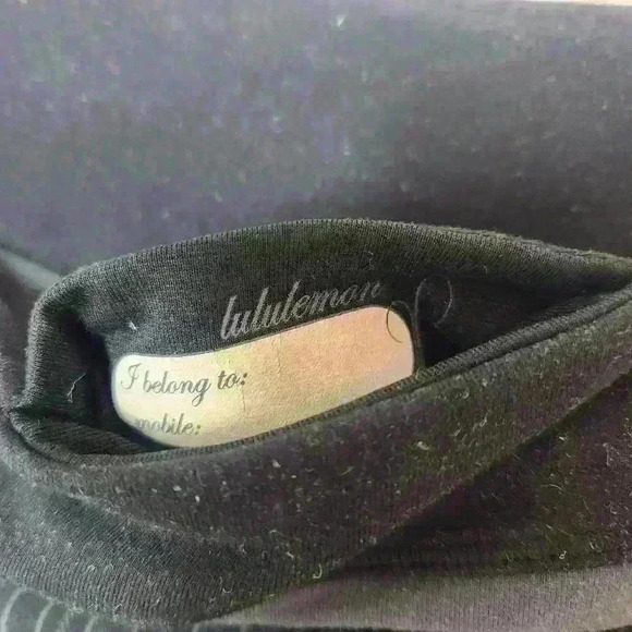 Lululemon women's cropped leggings black grey size 6 - Picture 5 of 6